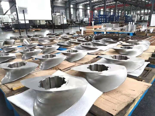 CTE75 ডাবল এক্সট্রুডার 2-ফ্লোড থানসফার 3-ফ্লোড স্ক্রু উপাদান
