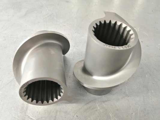 OD 247.9mm 250 টুইন স্ক্রু এক্সট্রুডার পোষা প্রাণী খাদ্য শিল্পের জন্য স্ক্রু সেগমেন্ট