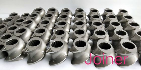 TEX65A টুইন স্ক্রু এক্সট্রুডার স্ক্রু উপাদান ঘনীভূত ব্লক Φ15.6 - Φ430mm রেঞ্জ