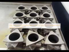 উচ্চ ক্ষয় প্রতিরোধের টুইন স্ক্রু এক্সট্রুডার পার্টস এক্সট্রুডার স্ক্রু উপাদান TEX54 এর জন্য