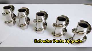 ZSE75 টুইন স্ক্রু এক্সট্রুডার পার্টস PP PE POM PVC