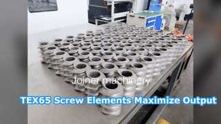 প্লাস্টিক রাবার যন্ত্রপাতি জন্য TEX65 স্ক্রু উপাদান